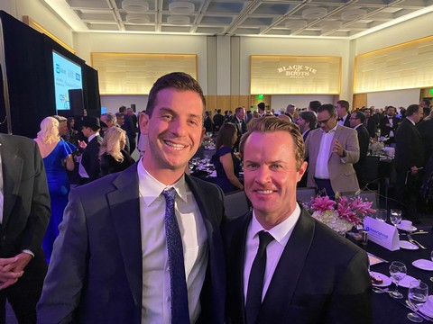 TCA Vice President Patrick Finnegan with Texas House Speaker Dade Phelan at TCCRI's 2023 Black Tie & Boots.